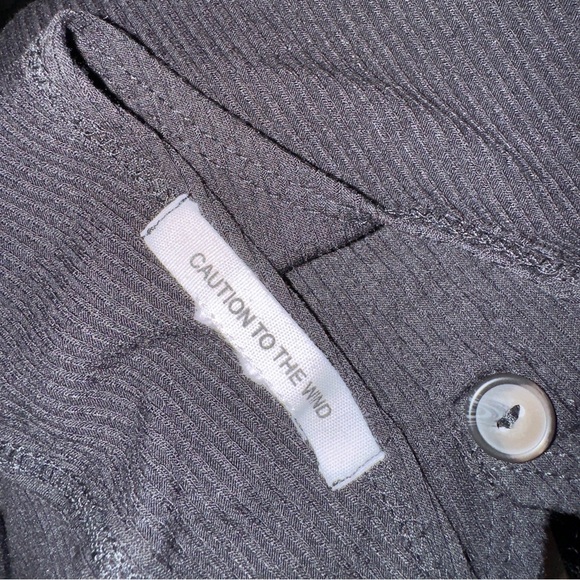 Caution To The Wind Black Sleeveless Ribbed Tank Top Women’s Size Small - Picture 3 of 3